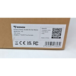 Eonon X3 Double DIN Car Stereo, 7" QLED Display GPS Apple CarPlay Android Auto